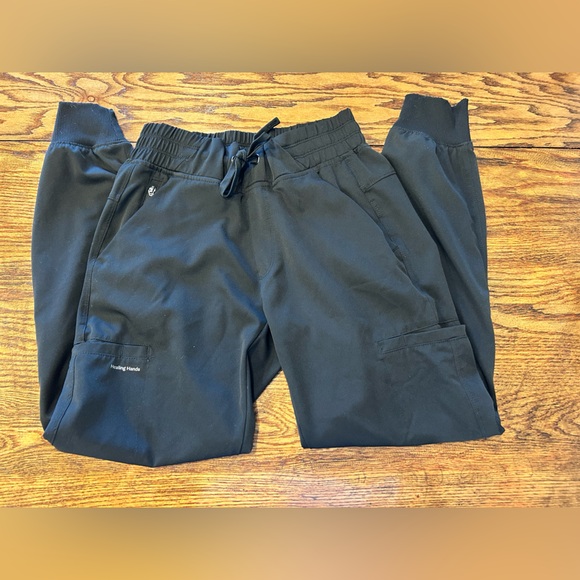 Set of 2: Healing Hands Black Scrub Set - Picture 10 of 11